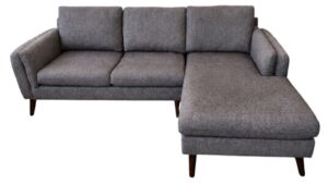 Dark Gray 2pc Sectional with Chaise