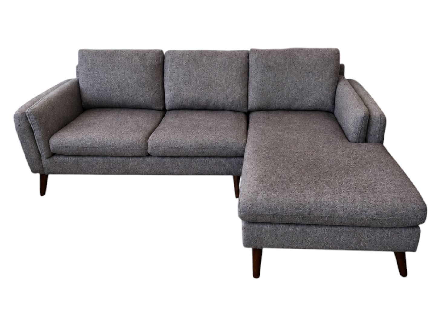 Dark Gray 2pc Sectional with Chaise