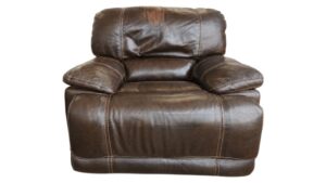 Dark Brown Leather Recliner Chair