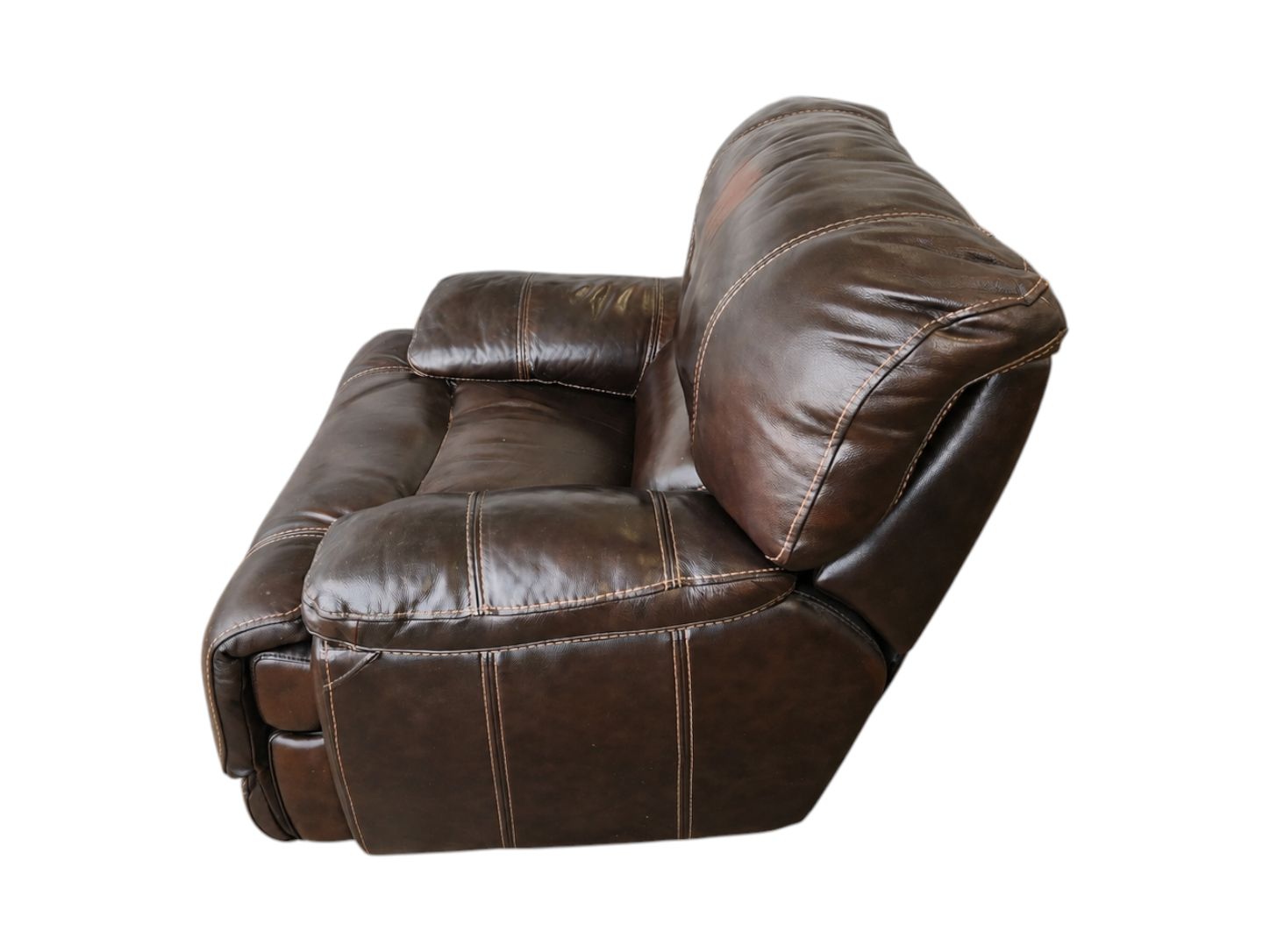 Dark Brown Leather Recliner Chair - Image 4