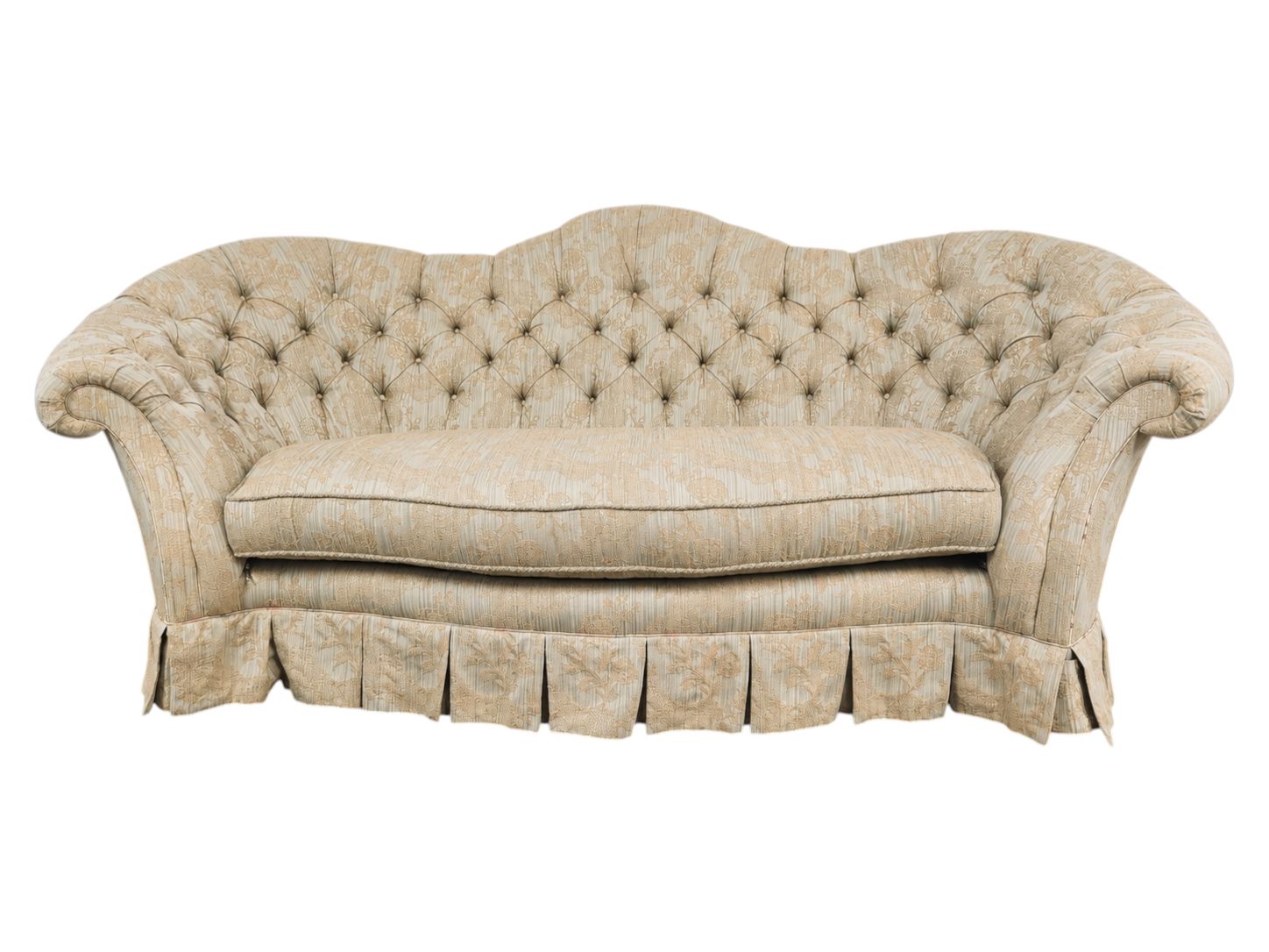 Vintage EL Victor "Berber Kammlah" Tufted Curved Sofa - Image 2