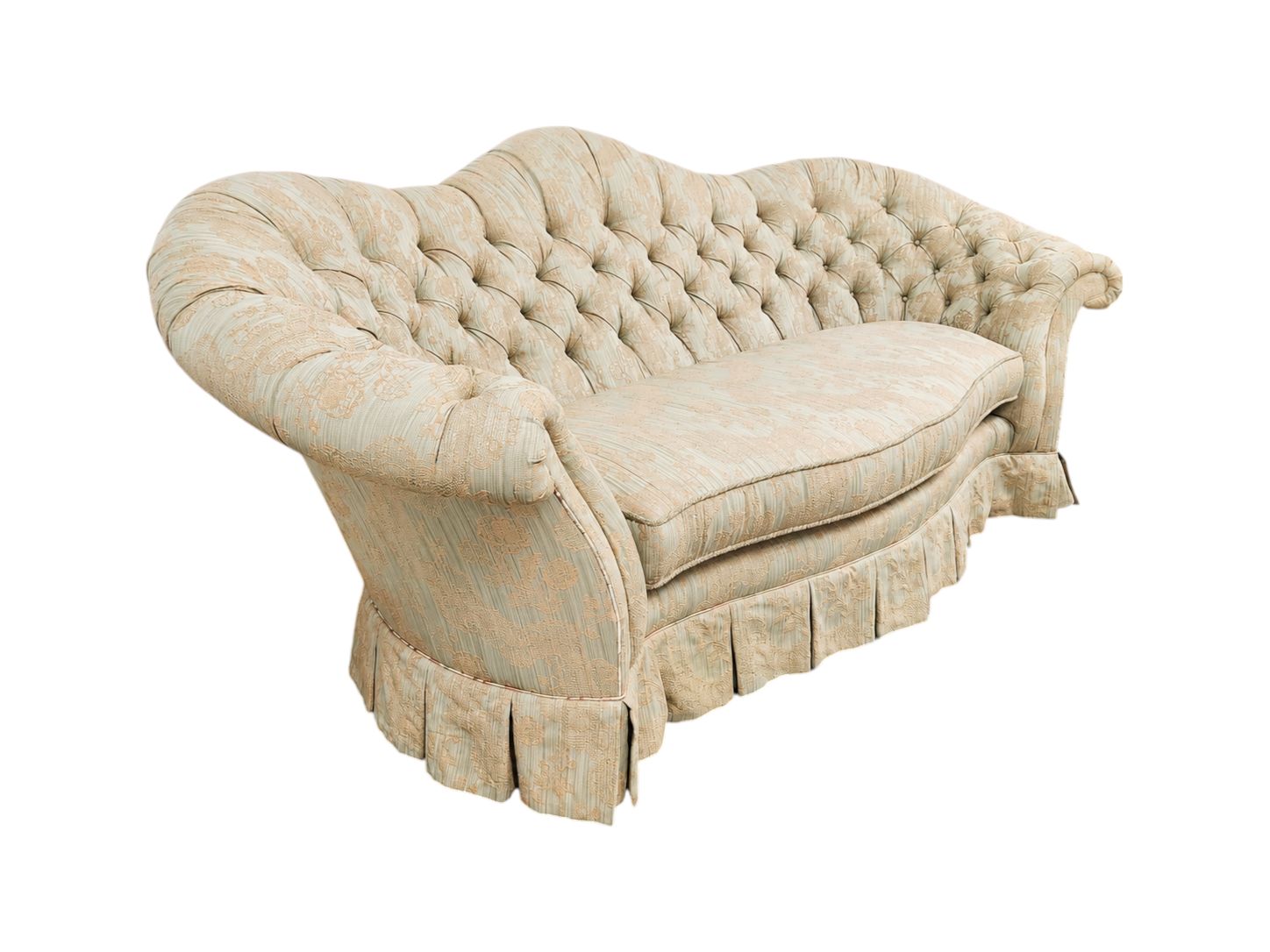 Vintage EL Victor "Berber Kammlah" Tufted Curved Sofa - Image 3
