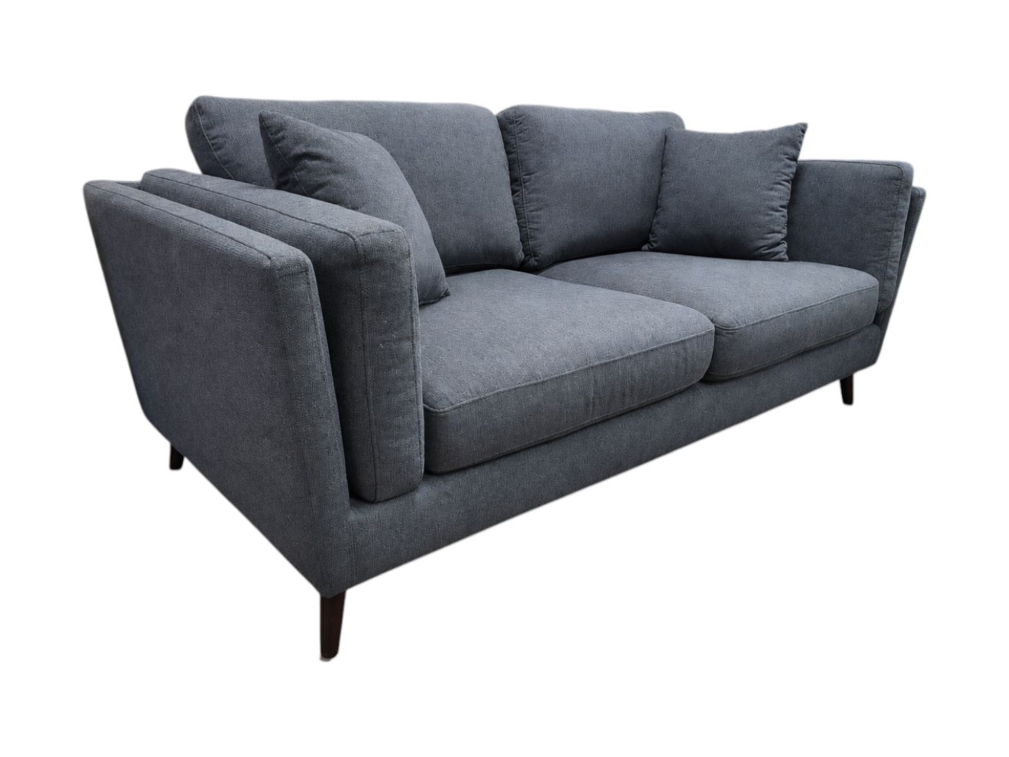Jason Furniture MCM Blue Loveseat - Image 3