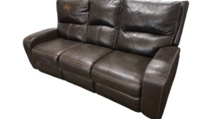 Brown Leather Electric Recliner Couch