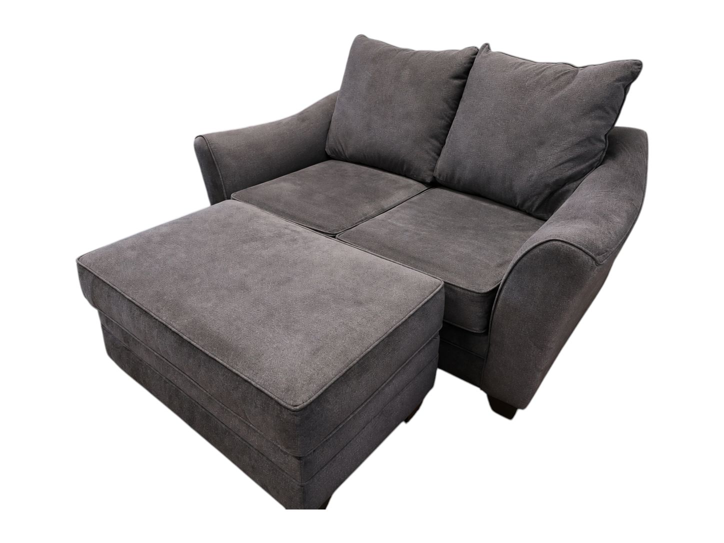 American Furniture Loveseat with Storage Ottoman