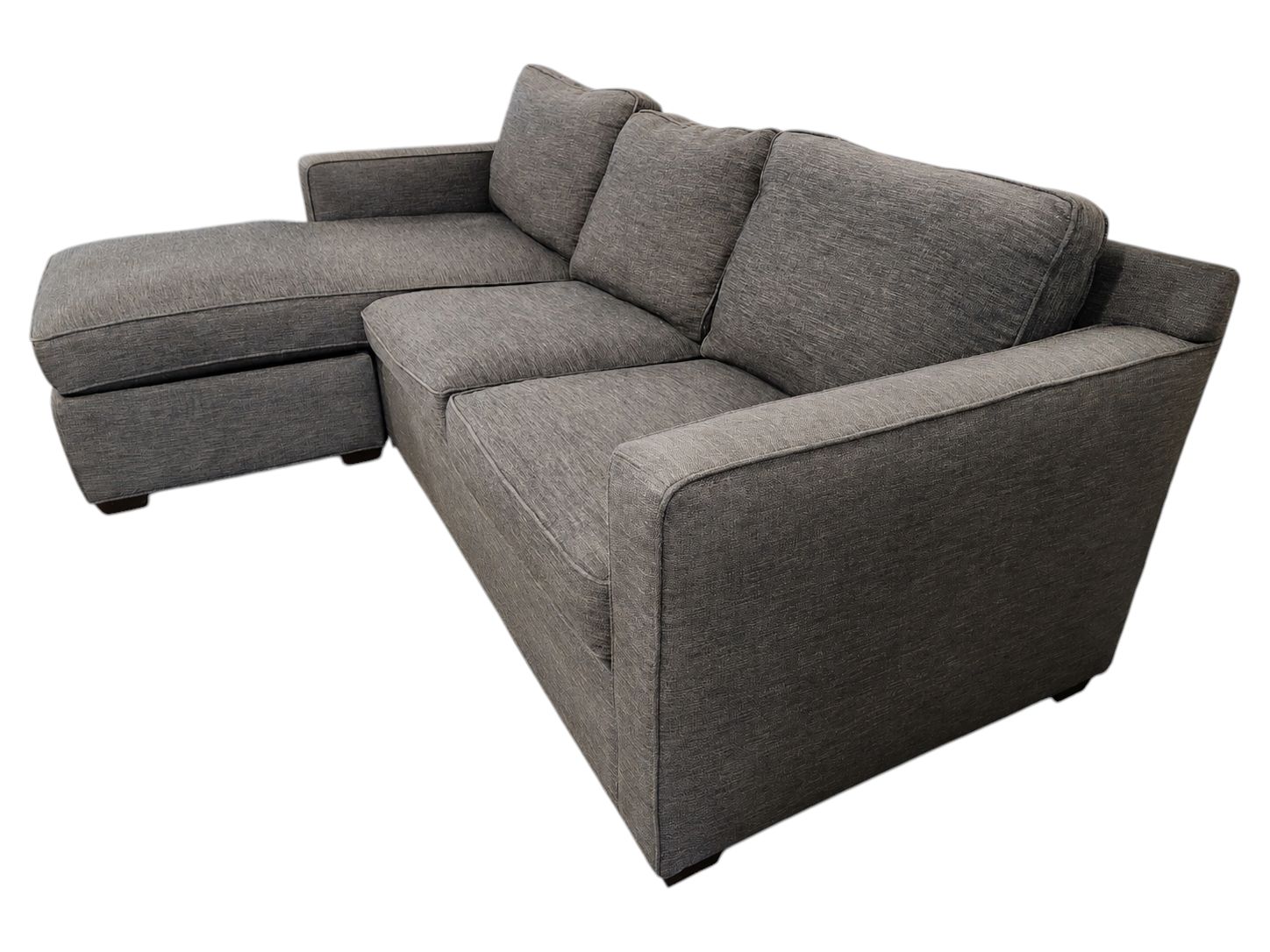 Crate & Barrel Reversible Storage Chaise Couch - Image 3