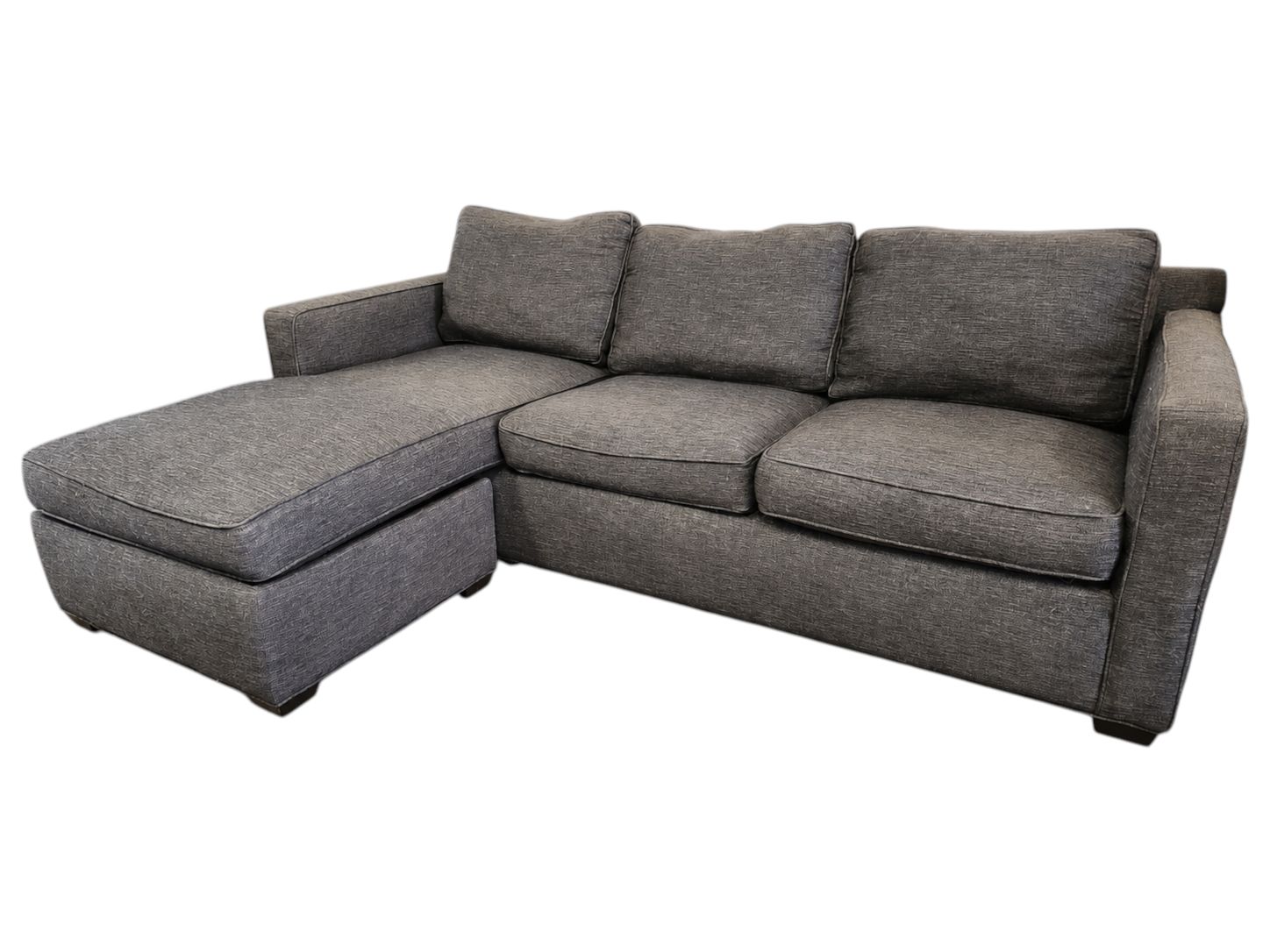 Crate & Barrel Reversible Storage Chaise Couch