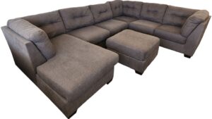 Ashley U-Shaped Sectional with Chaise & Ottoman