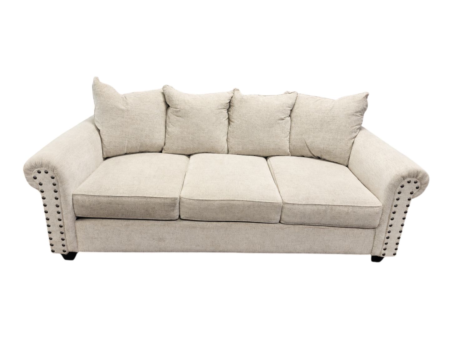 Lane Home Furnishing White 3-Seat Couch - Image 2