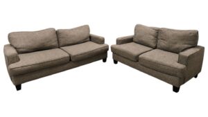 Taupe Couch & Loveseat Set