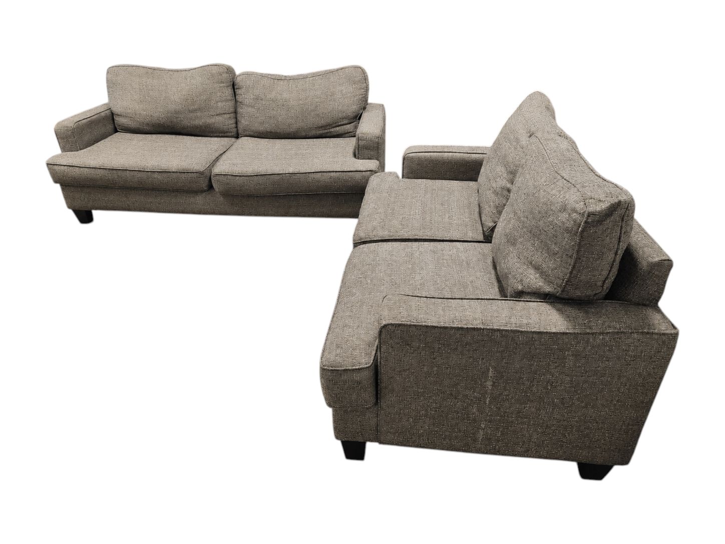 Taupe Couch & Loveseat Set - Image 4
