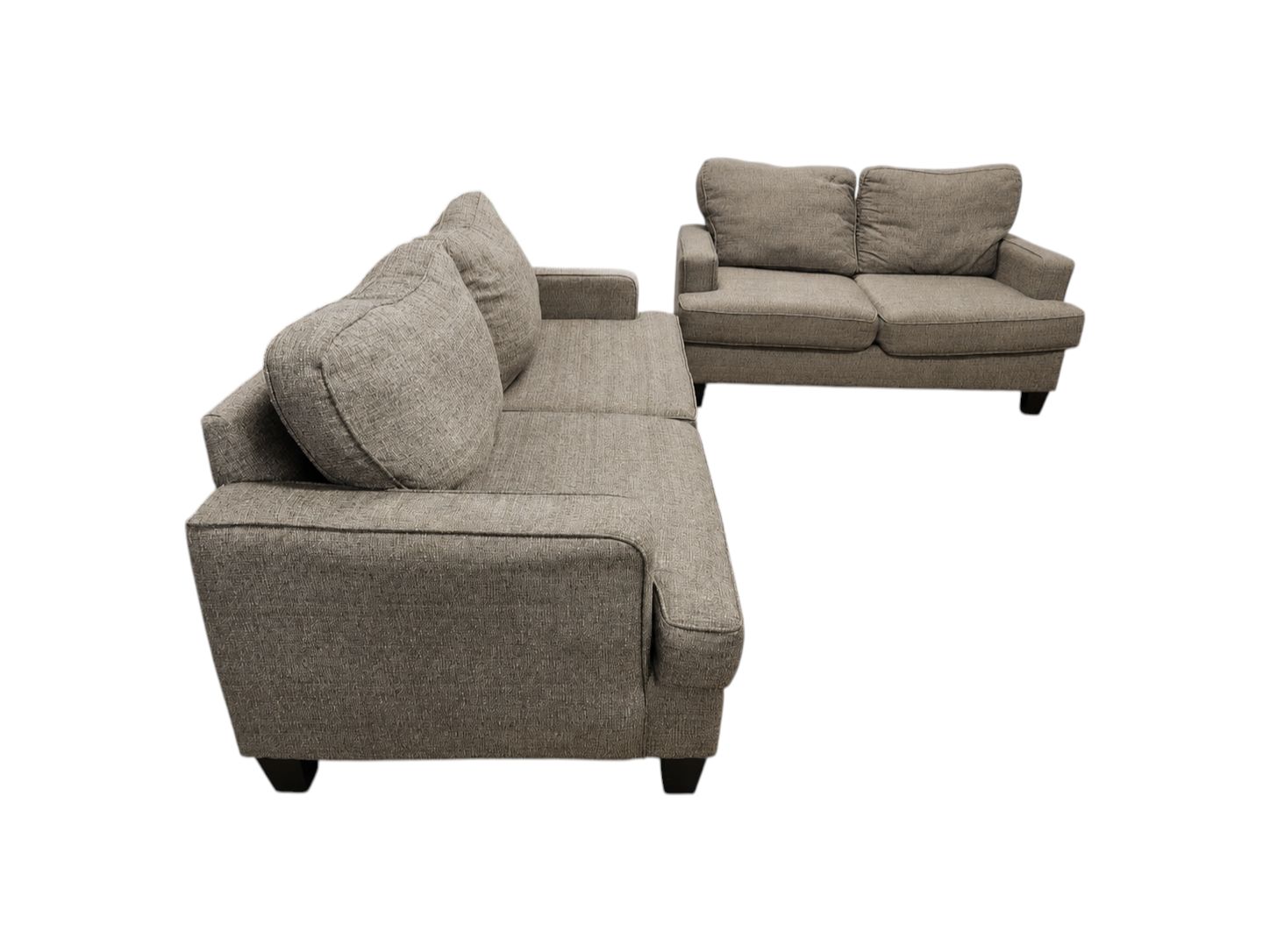 Taupe Couch & Loveseat Set - Image 3