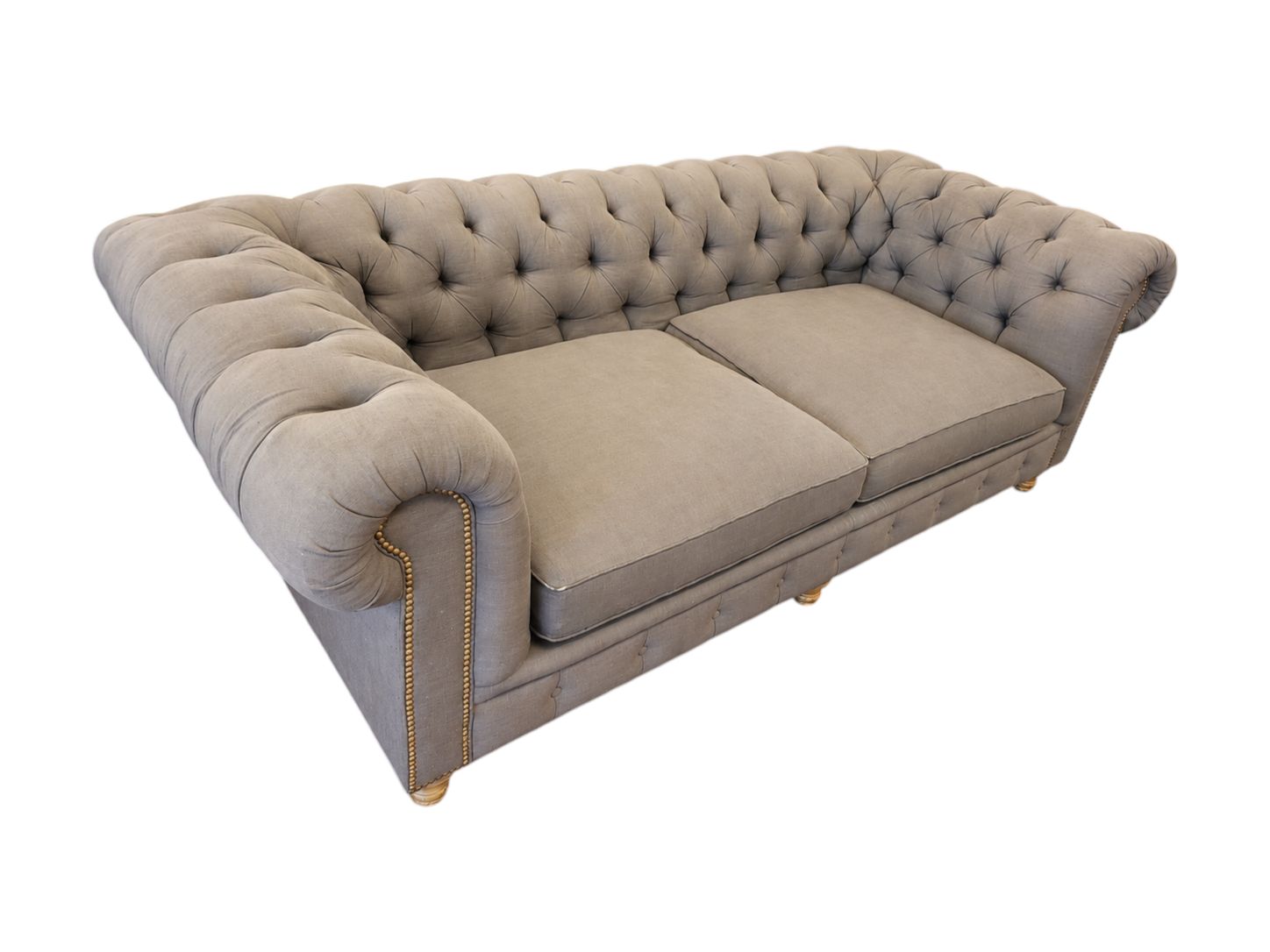 Arhaus Chesterfield Sofa - Image 3