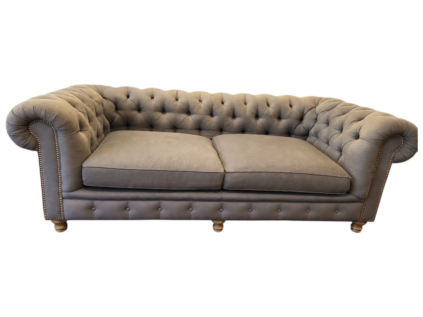 Arhaus Chesterfield Sofa - Image 2
