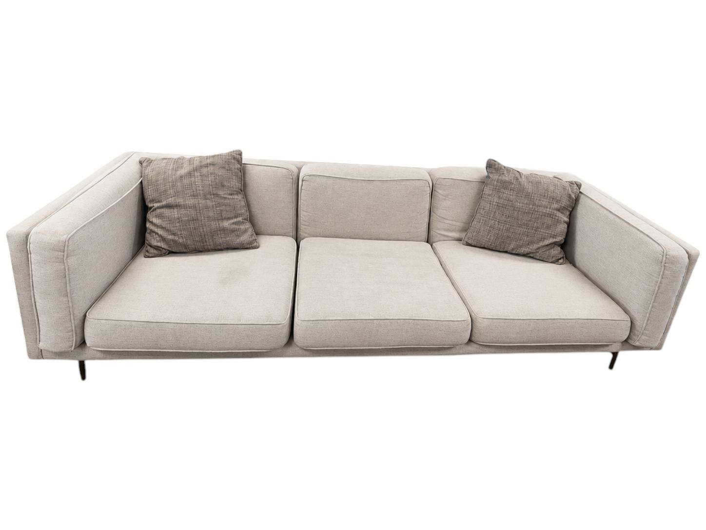 Light Gray MCM 3-Seater Sofa - Image 3