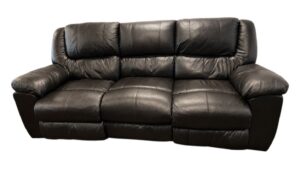 Jackson Furniture 3-Seat Leather Recliner Couch