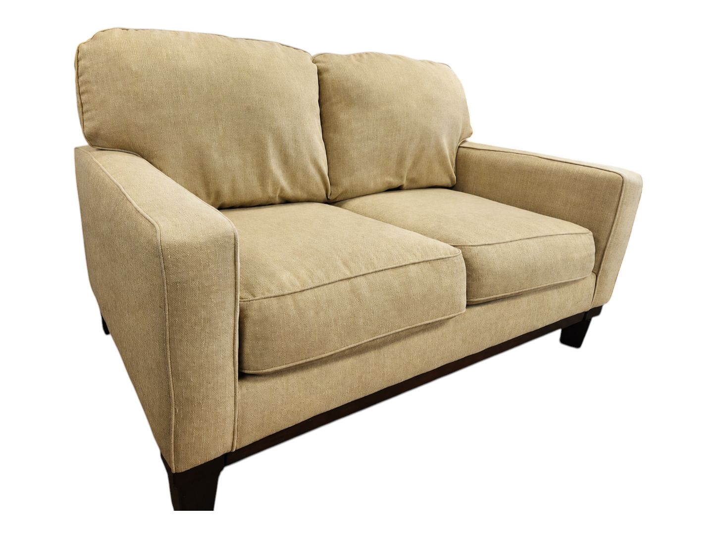 Ashley Furniture Tan textured Loveseat - Image 3