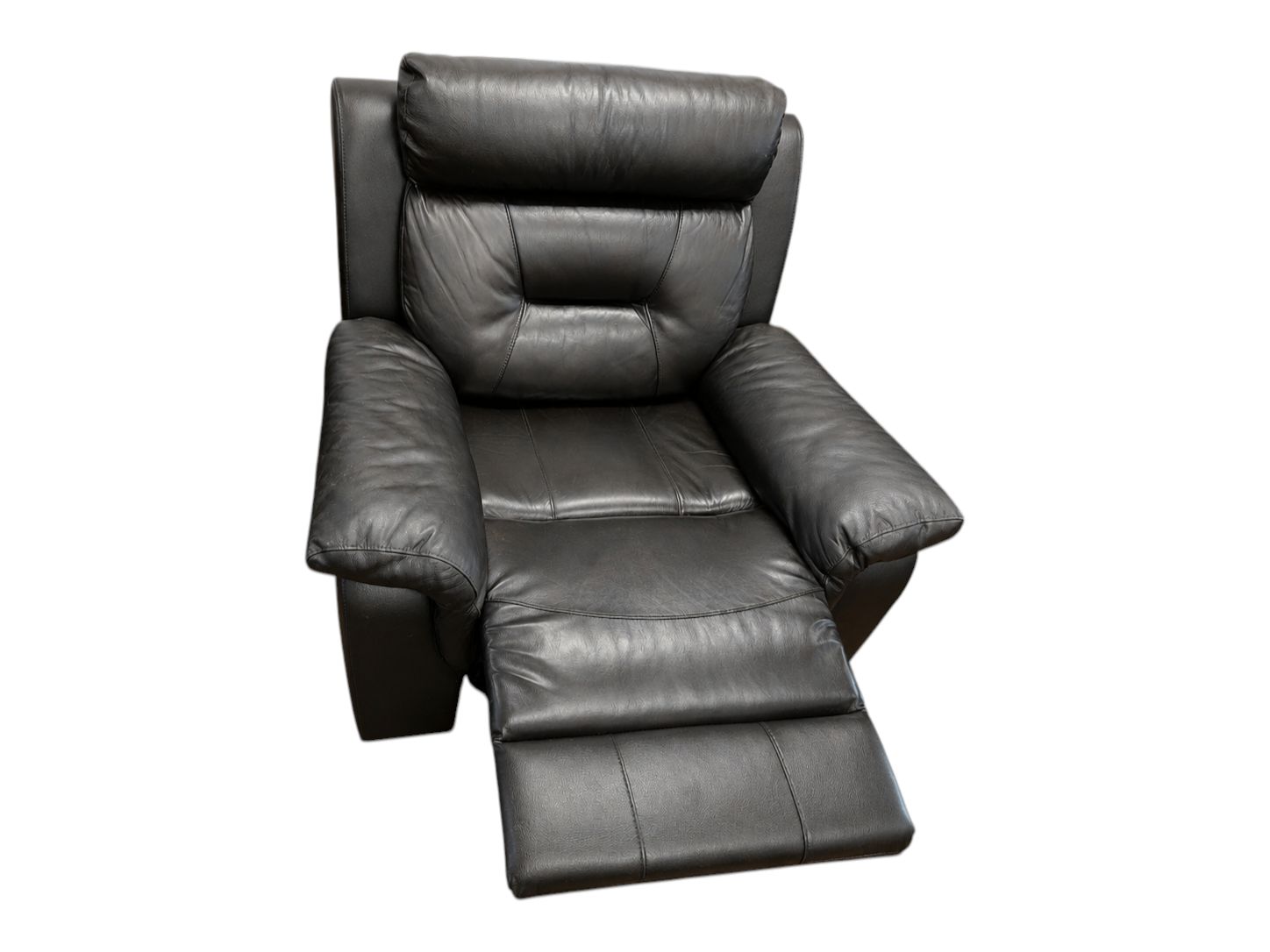 Dark Brown Leather Rocking Chair Recliner - Image 5