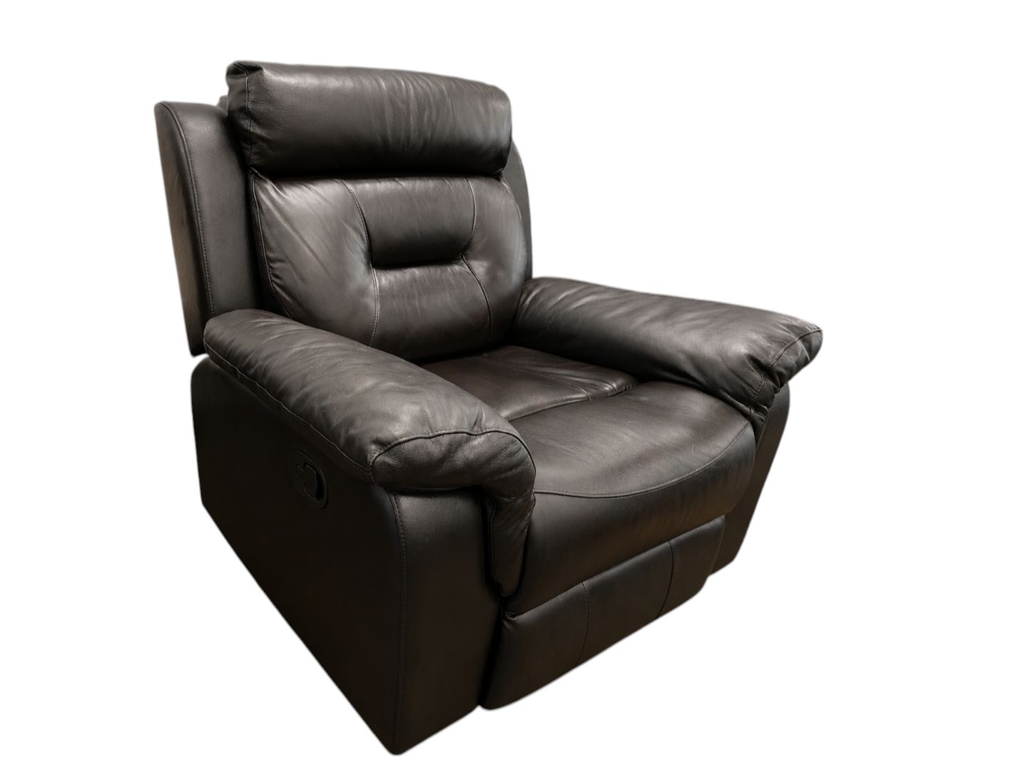Dark Brown Leather Rocking Chair Recliner - Image 3