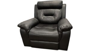 Dark Brown Leather Rocking Chair Recliner
