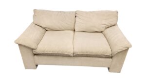 Workbench Contemporary Cream Loveseat