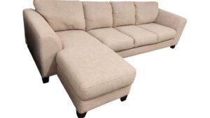 Beige 2pc Sectional with Chaise