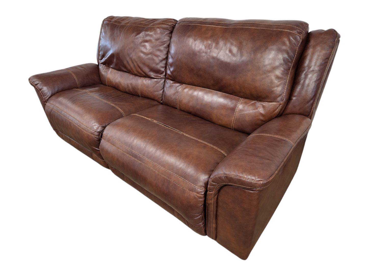 Ashley Electric Recliner Leather Loveseat - Image 3