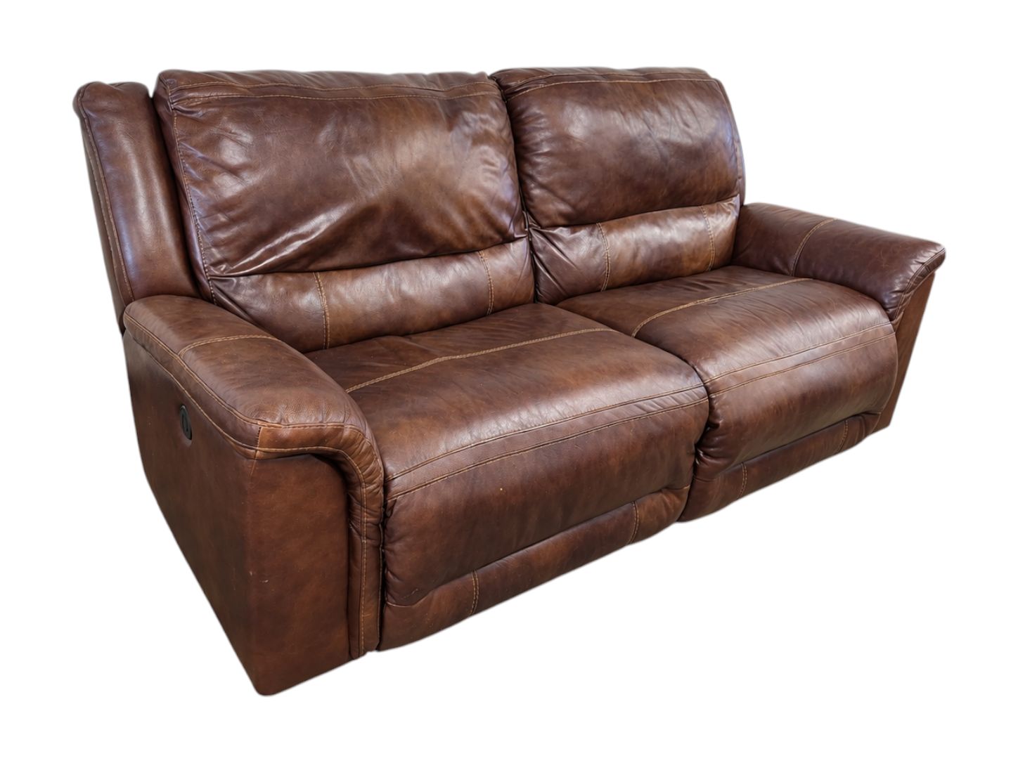 Ashley Electric Recliner Leather Loveseat