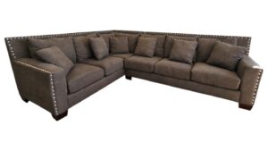 2pc L-Shaped Charcoal Sectional