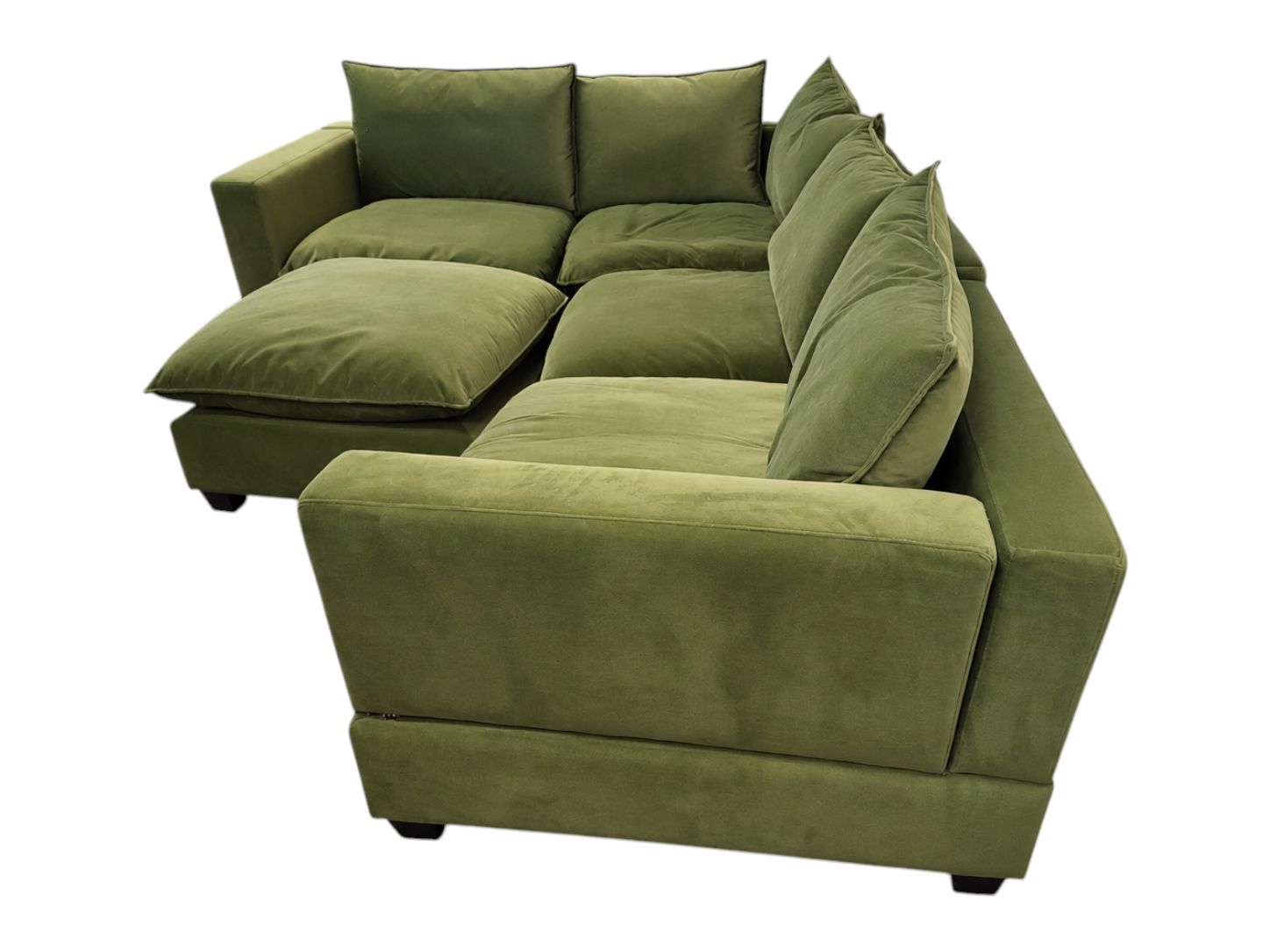 JB Urban Designs Green 5pc Modular Sectional - Image 3