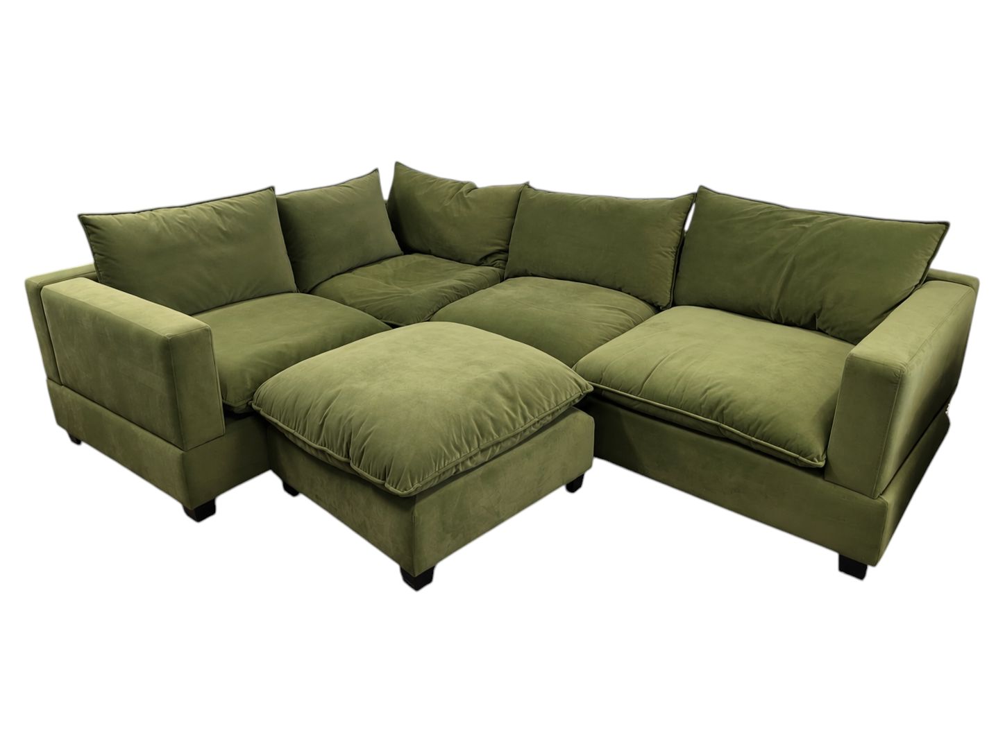 JB Urban Designs Green 5pc Modular Sectional