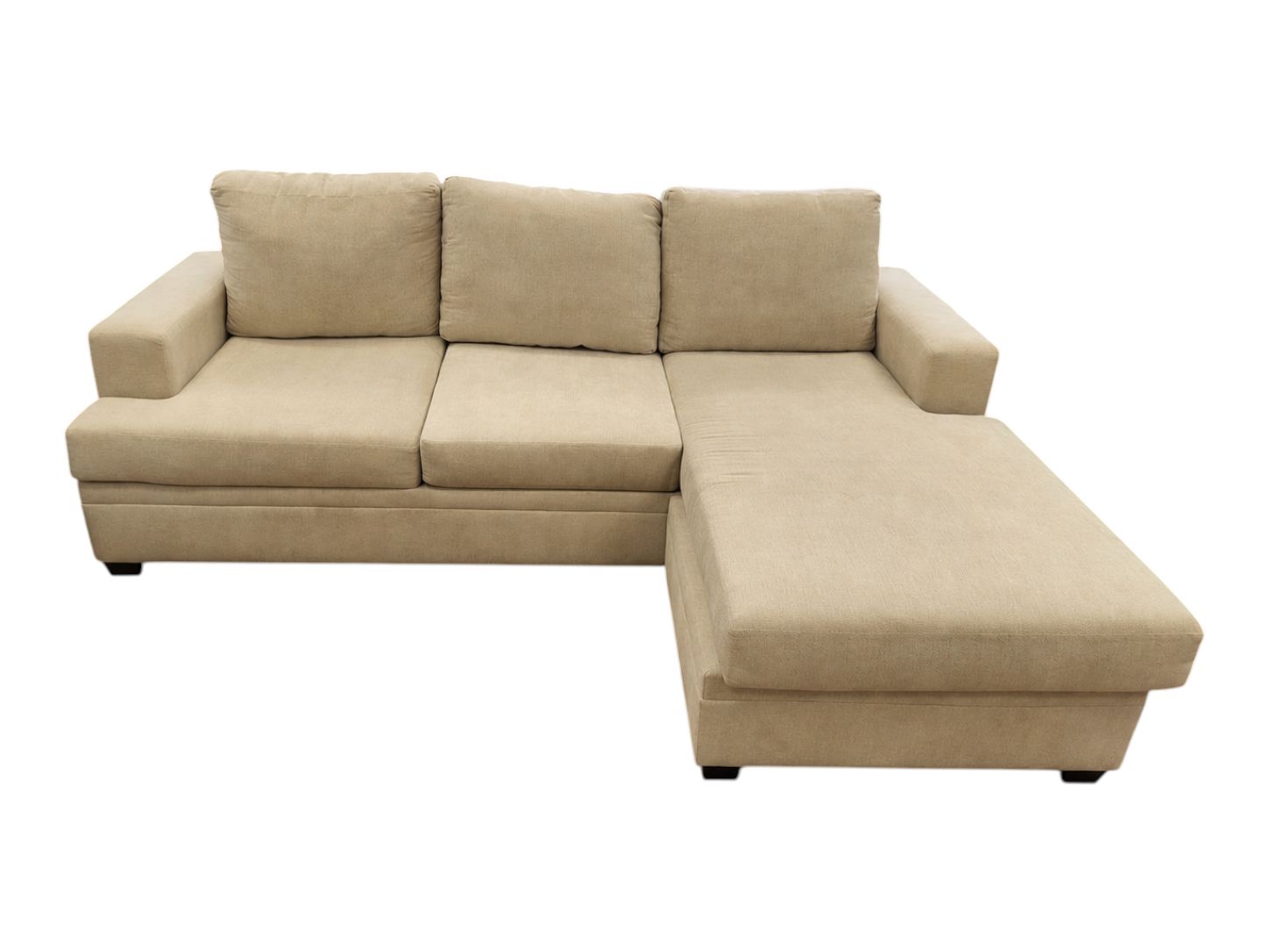 Living Spaces Reversible Chaise Sofa - Image 2