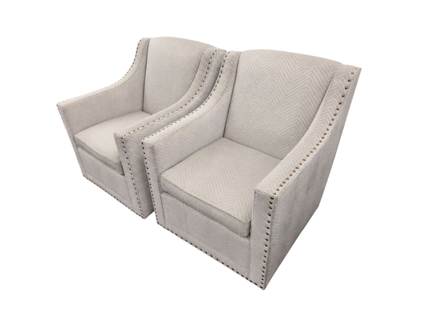 Lexington Upholstery Swivel Chair Set - Image 3
