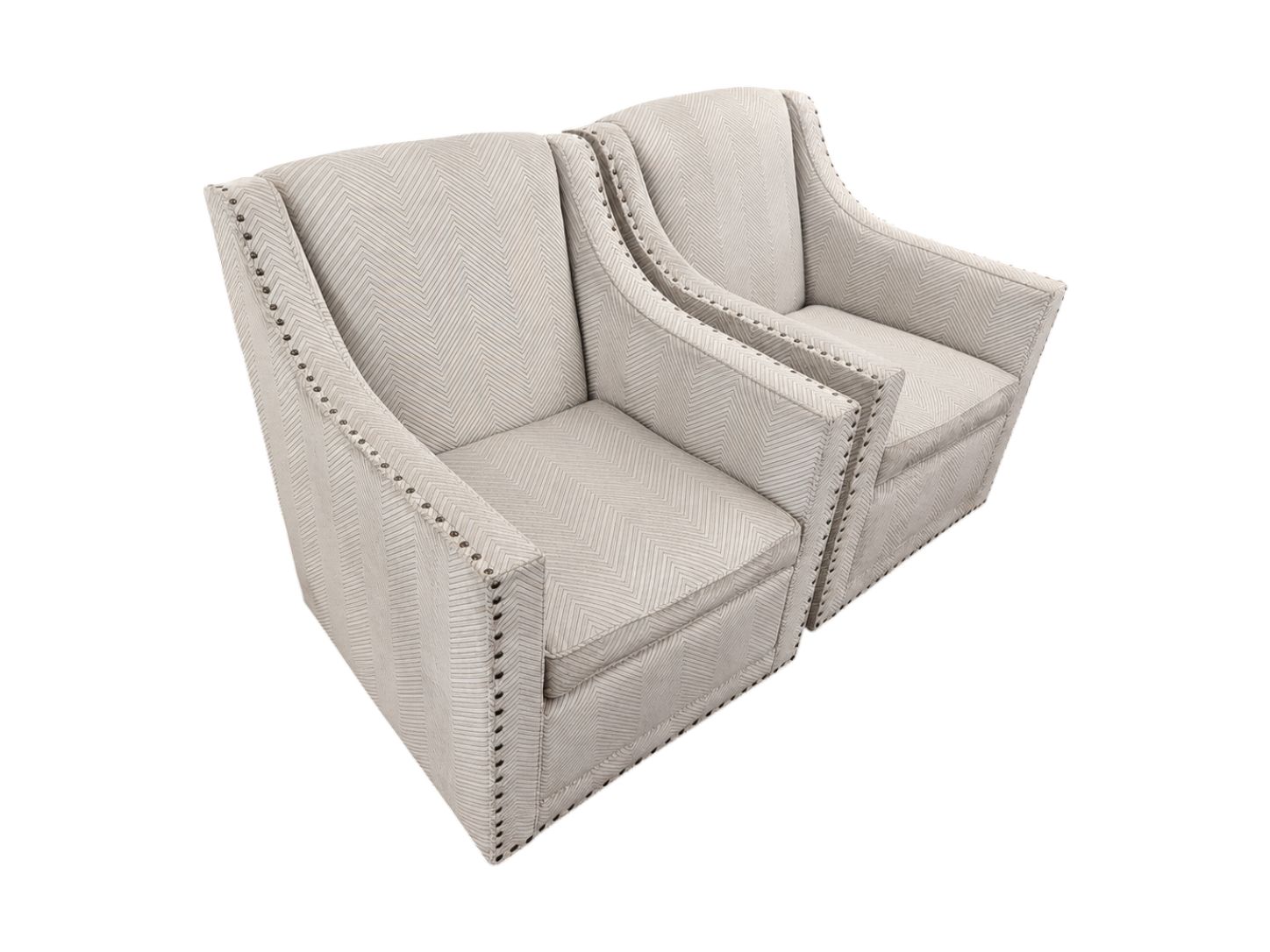 Lexington Upholstery Swivel Chair Set - Image 2