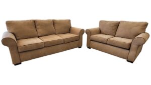 American Furniture Sand Microfiber Couch Set