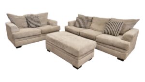 American Furniture Couch Set with Storage Ottoman
