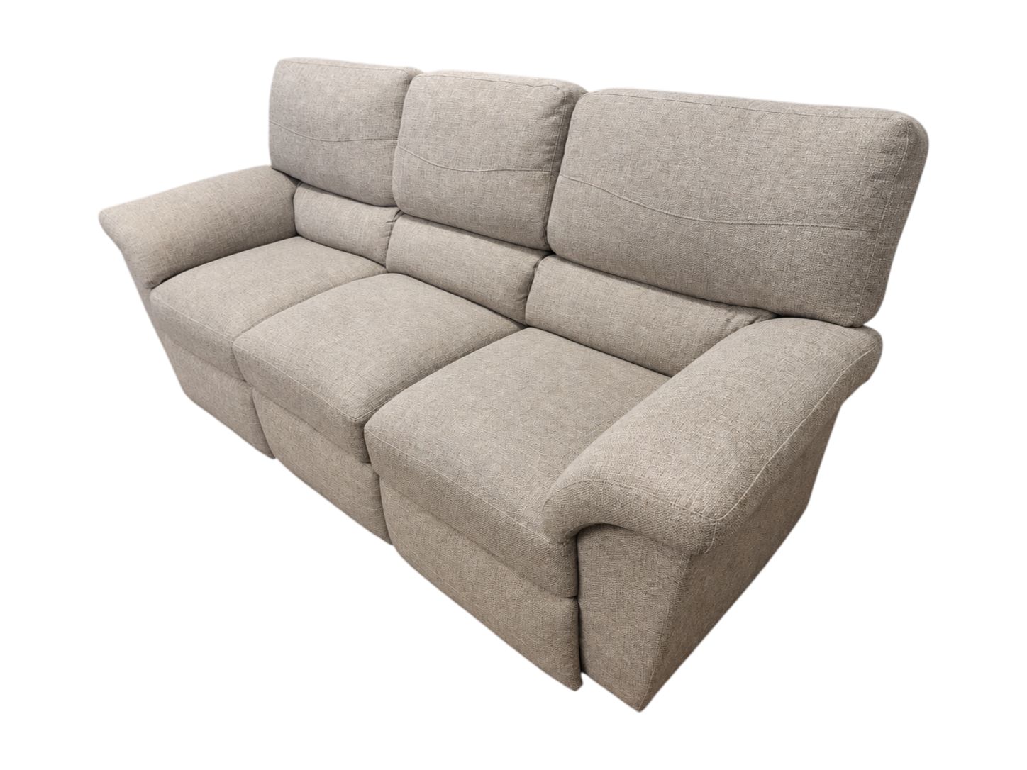 3-Seat Gray Electric Recliner - Image 3