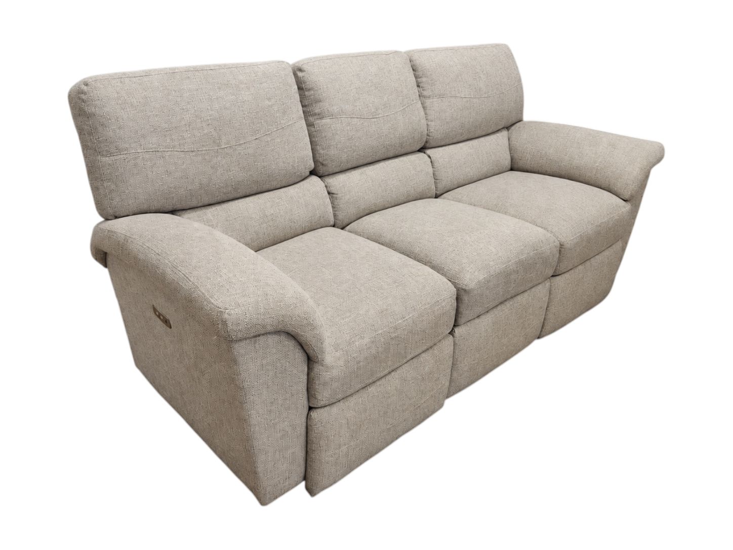 3-Seat Gray Electric Recliner - Image 2