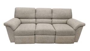 3-Seat Gray Electric Recliner