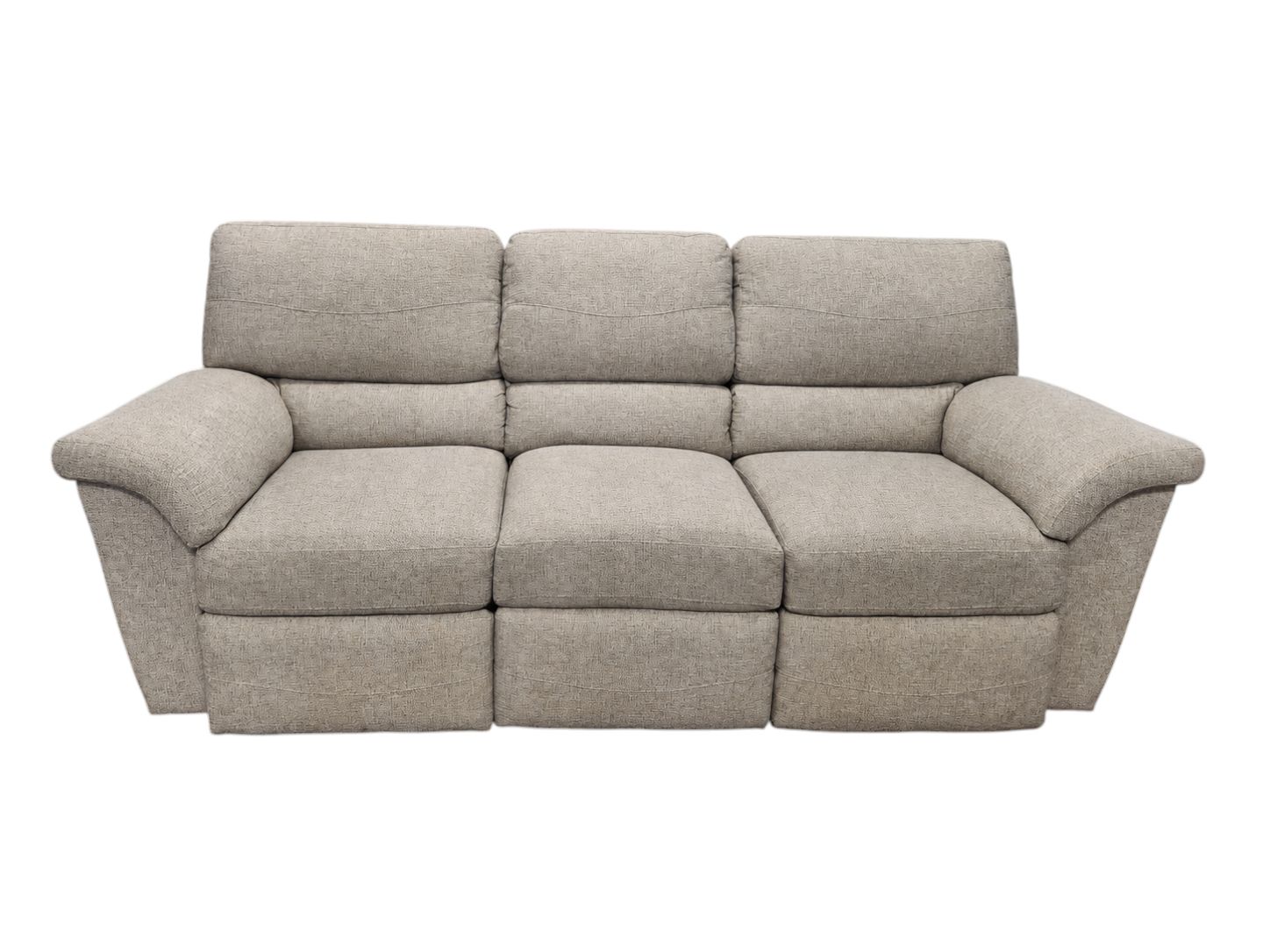 3-Seat Gray Electric Recliner