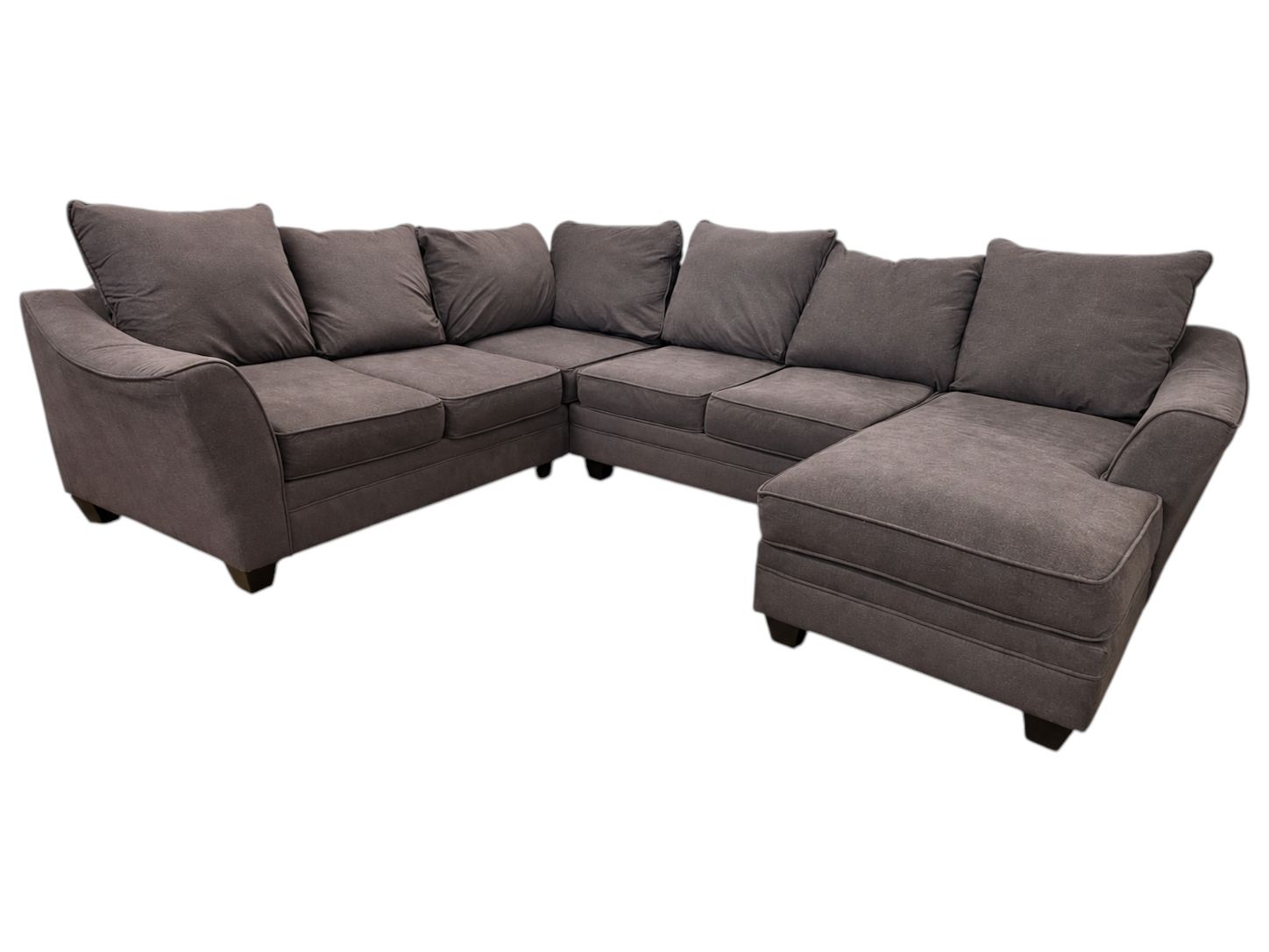 Charcoal 3pc U-Shaped Sectional