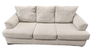 Peak Living Inc 3-Seat White Sofa