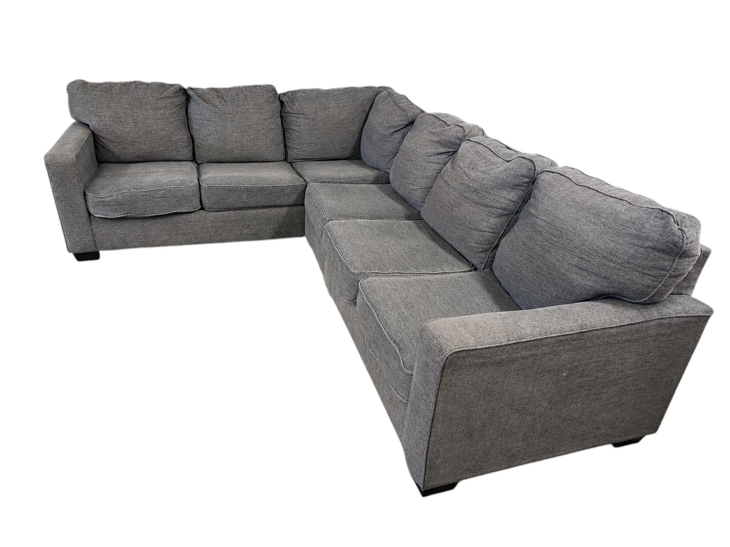 Dark Gray L-Shaped Sectional - Image 3