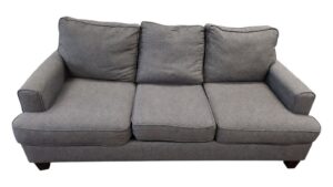 Fusion Furniture 3-Seat Dark Gray Sofa