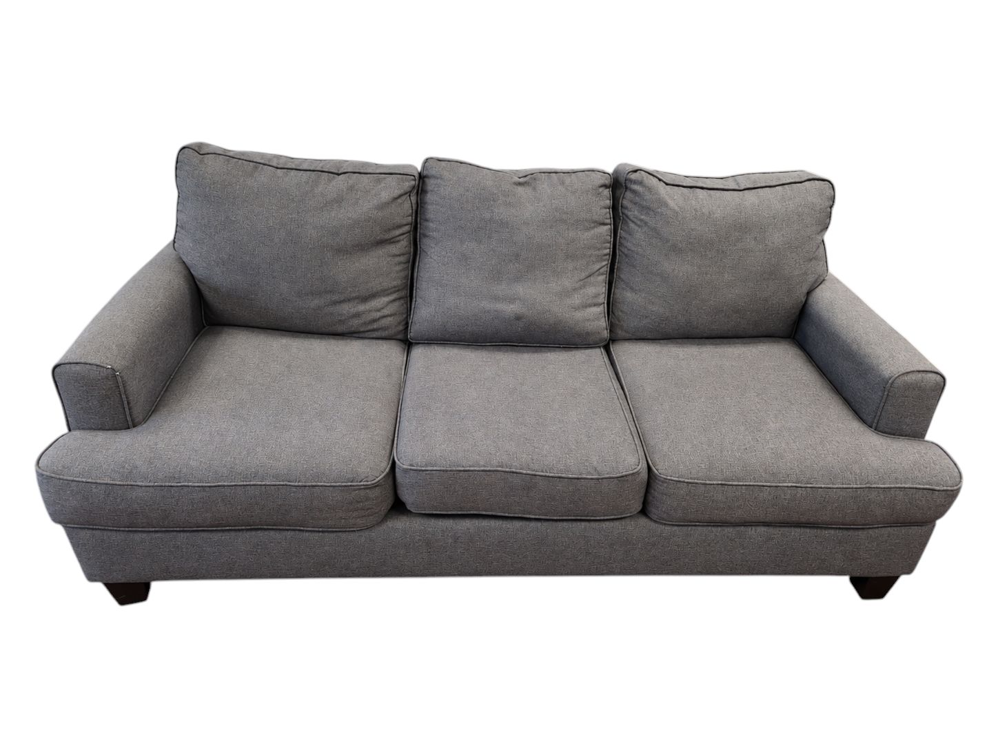Fusion Furniture 3-Seat Dark Gray Sofa