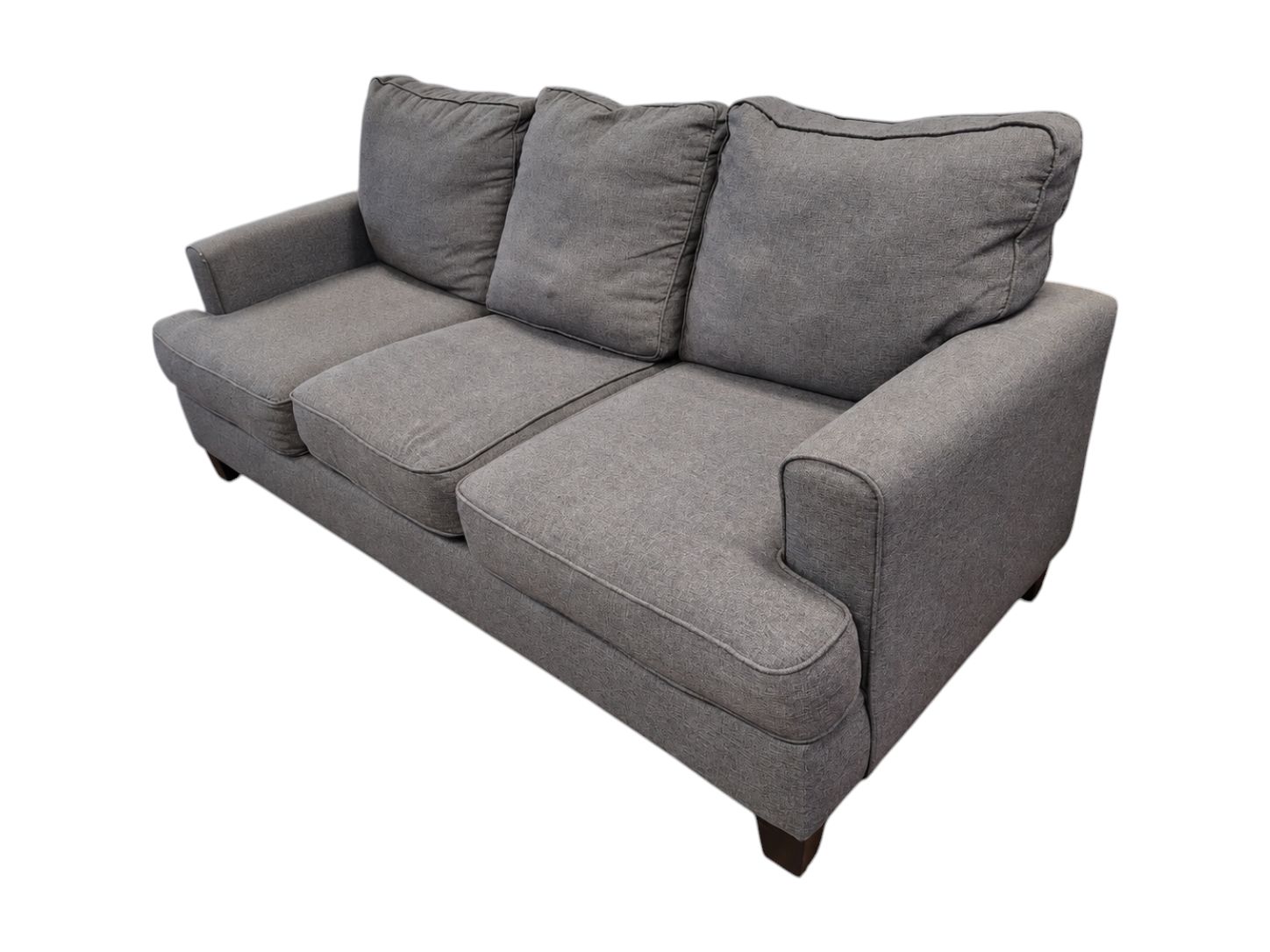 Fusion Furniture 3-Seat Dark Gray Sofa - Image 2