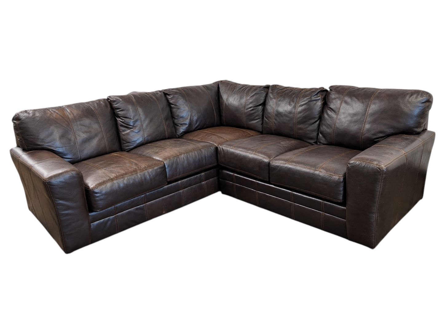 Jackson Furniture L-Shaped Genuine Leather Sectional