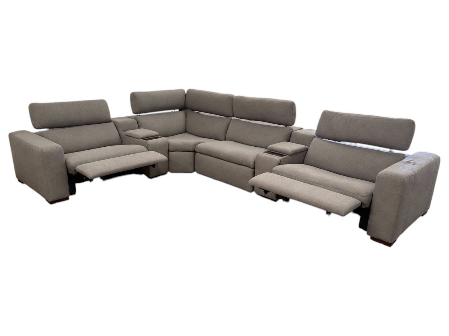 Scandinavian Style 6pc Modular Electric Reclining Sectional - Image 2