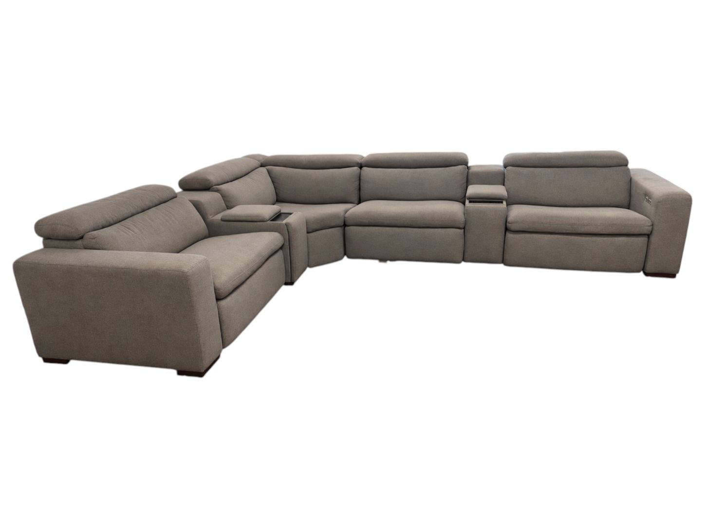 Scandinavian Style 6pc Modular Electric Reclining Sectional - Image 3