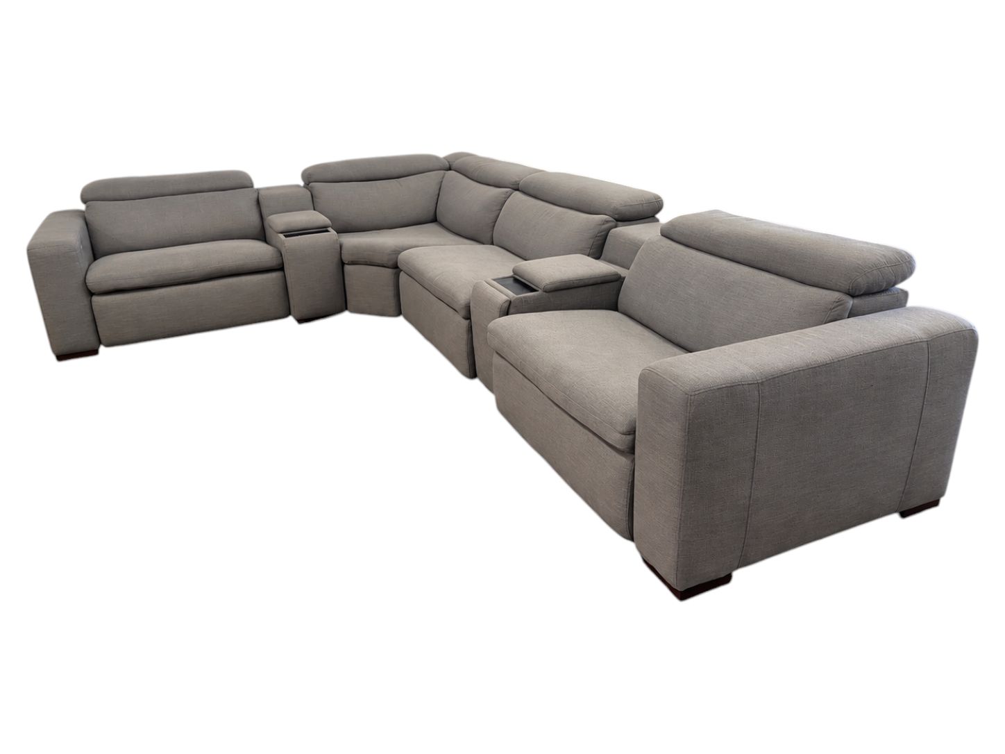 Scandinavian Style 6pc Modular Electric Reclining Sectional - Image 4